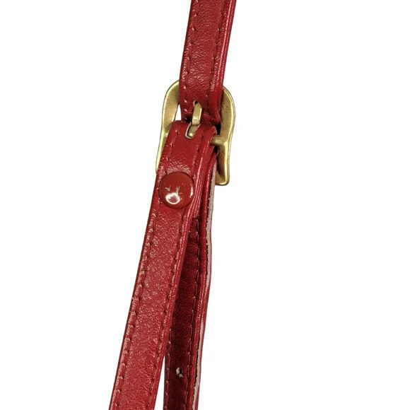 Liz Claiborne Vintage Red Crossbody Shoulder Bag Women's Purse Red - Picture 6 of 15